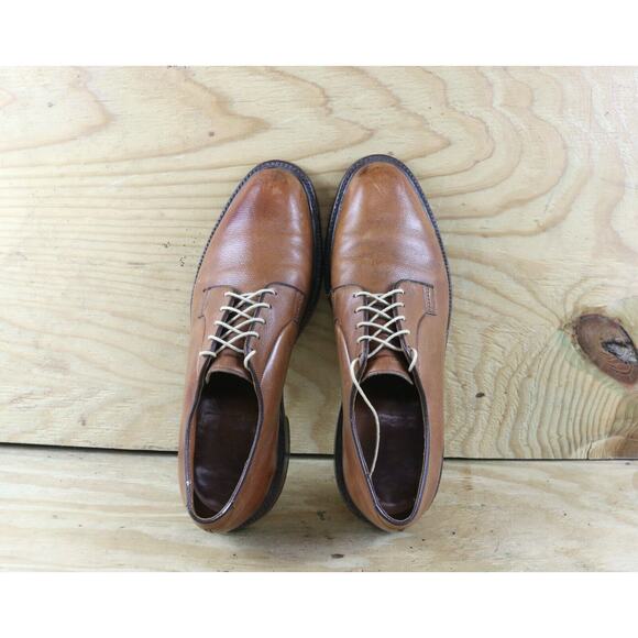 Barrie Ltd Mens Shoes 11 Brown Leather Lace Up Loafers Hand Made England Dress - Picture 4 of 9